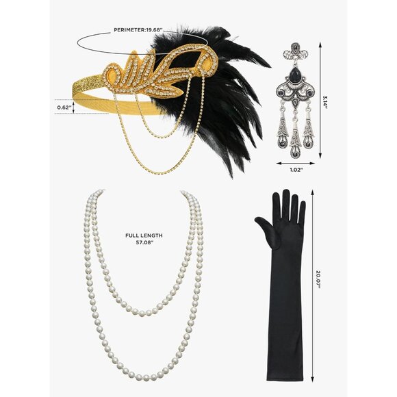 Women's Flapper Dress Sequin Fringe 1920s Gatsby Costume for Parties - Picture 5 of 6